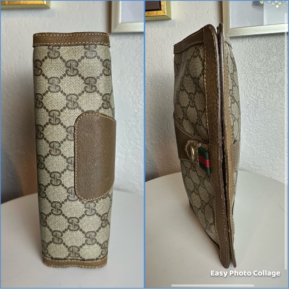❤️GUCCI GG PVC Leather Clutch #12 - Picture 6 of 13